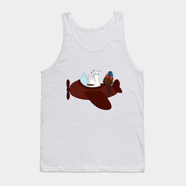 Air plane Doo Doo duck Tank Top by LaartStudio